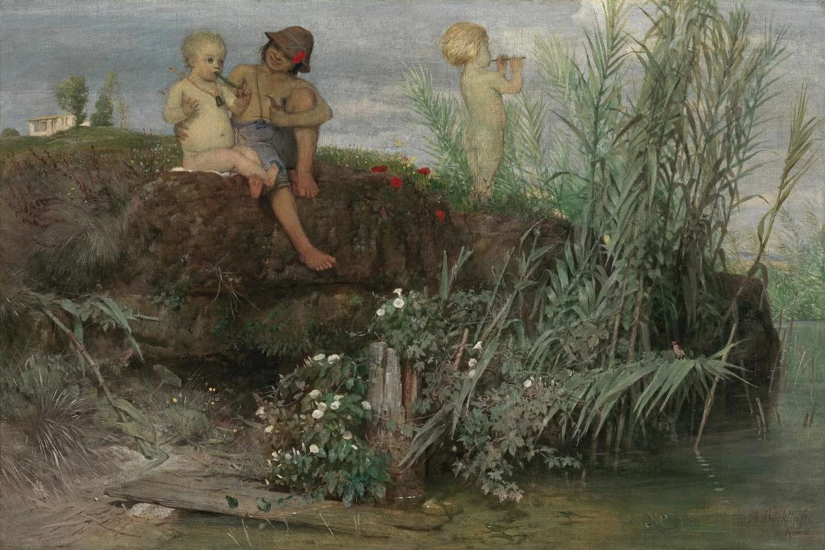Bambini che intagliano le pipe di maggio - Kunst Museum Winterthur Reinhart am Stadtgarten